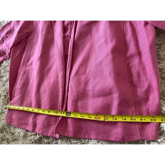 Handmade 100% Linen Berry Jacket Cottagecore Prairie Light Academia Spring Boho - Picture 14 of 16